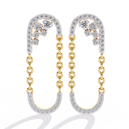 Celestia Link Drop Earrings