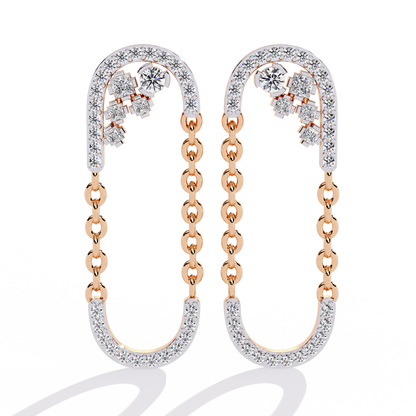 Celestia Link Drop Earrings