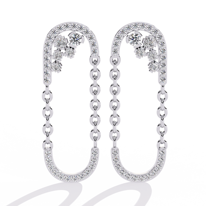 Celestia Link Drop Earrings