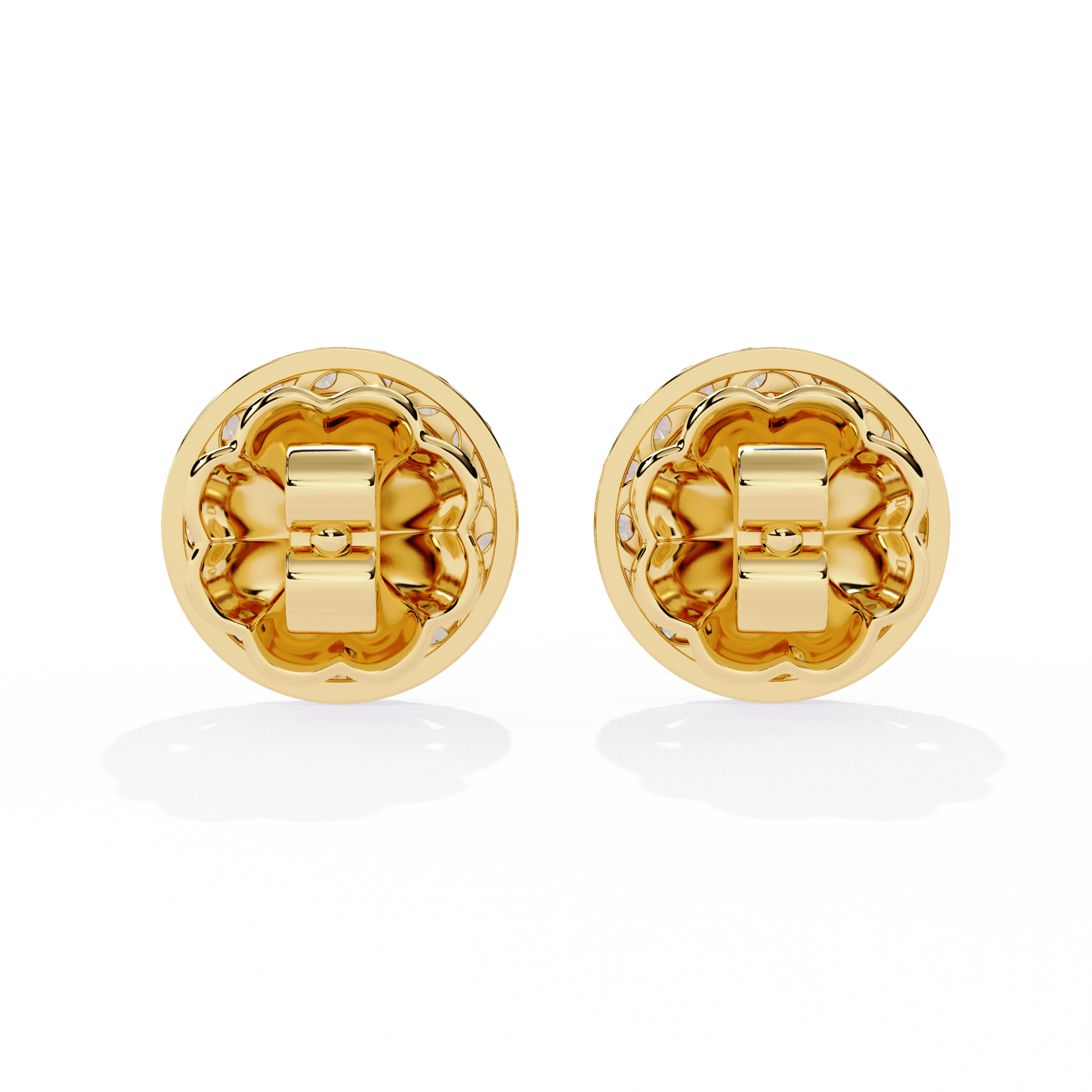 Aurelia Halo Stud Earrings