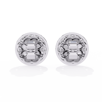 Aurelia Halo Stud Earrings