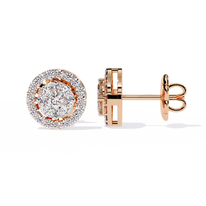 Aurelia Halo Stud Earrings