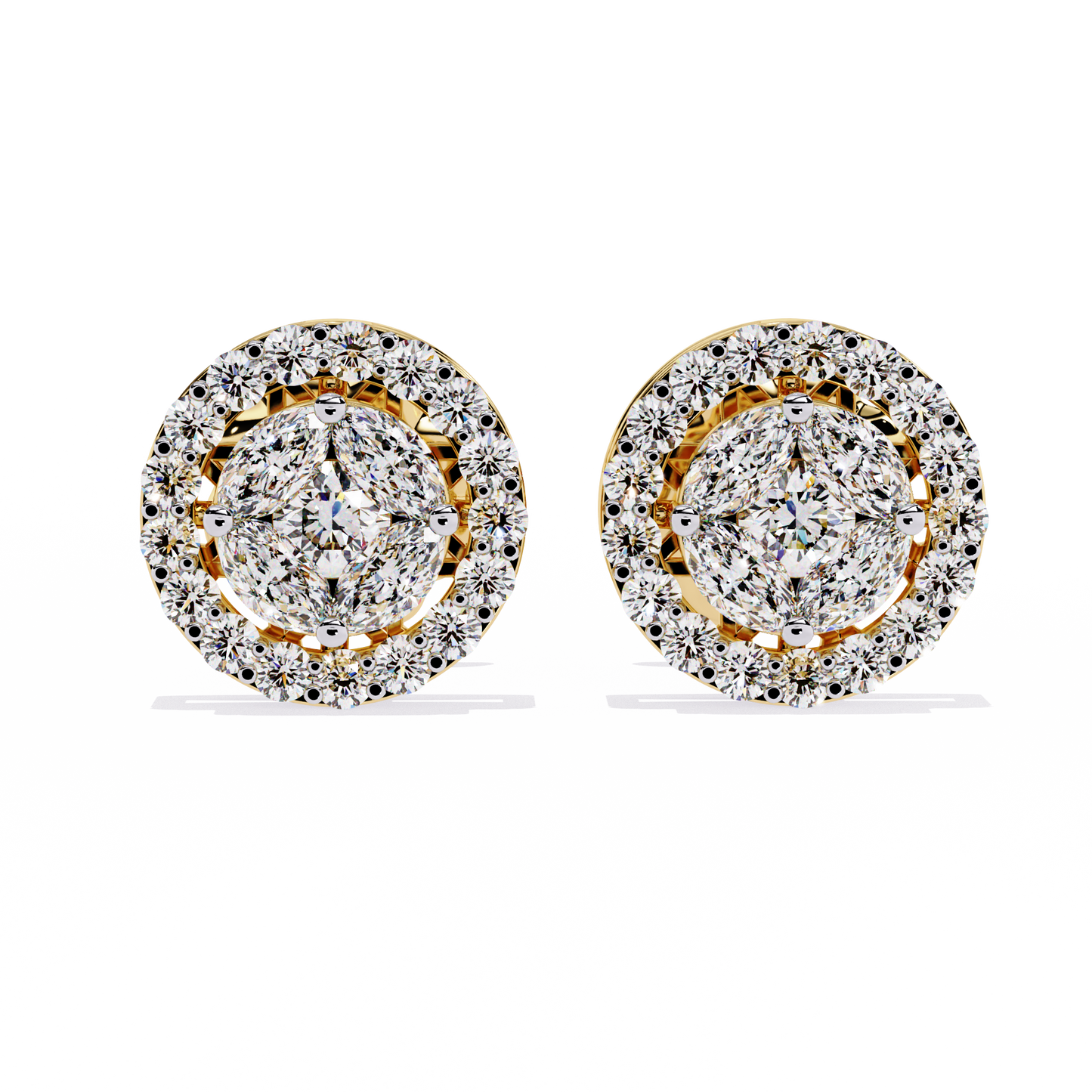 Aurelia Halo Stud Earrings