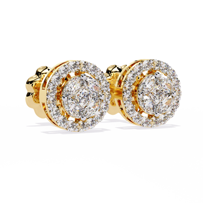 Aurelia Halo Stud Earrings