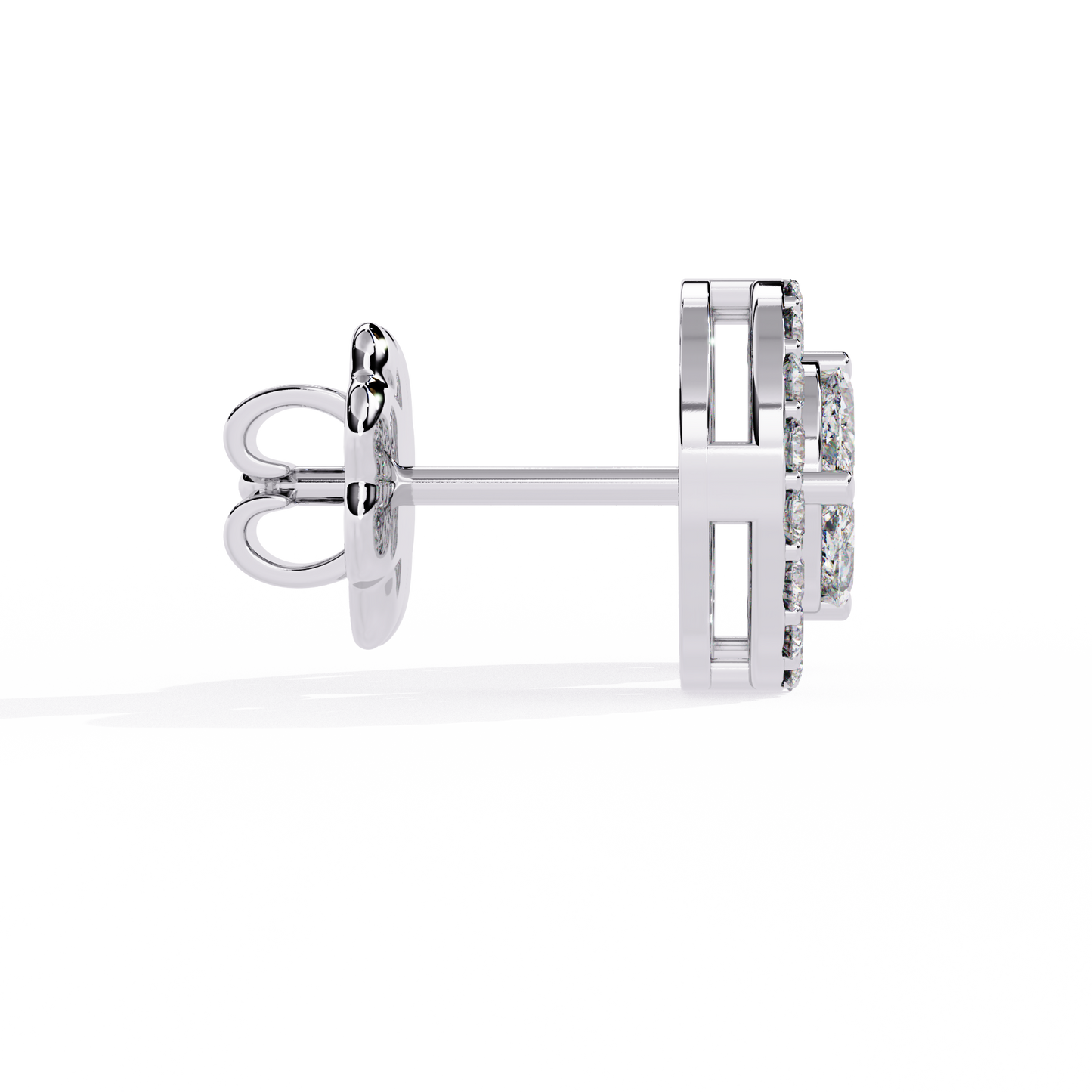 Aurelia Halo Stud Earrings