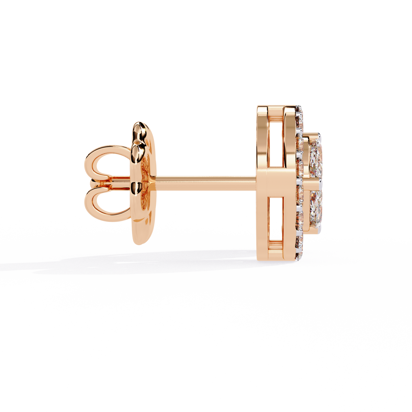 Aurelia Halo Stud Earrings
