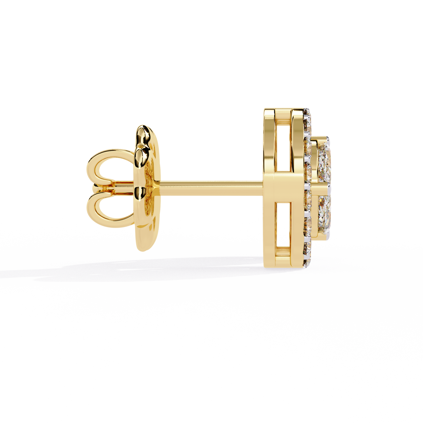 Aurelia Halo Stud Earrings