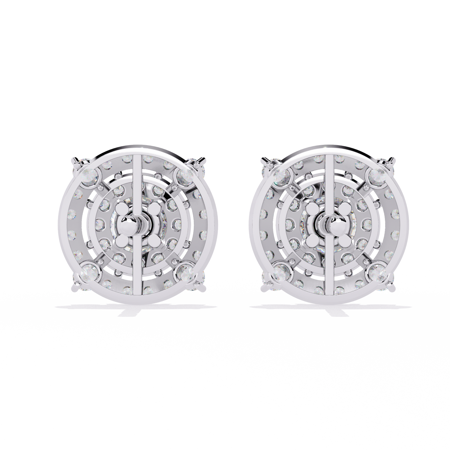 Celestia Double Halo Stud Earrings