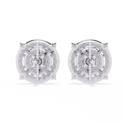 Celestia Double Halo Stud Earrings