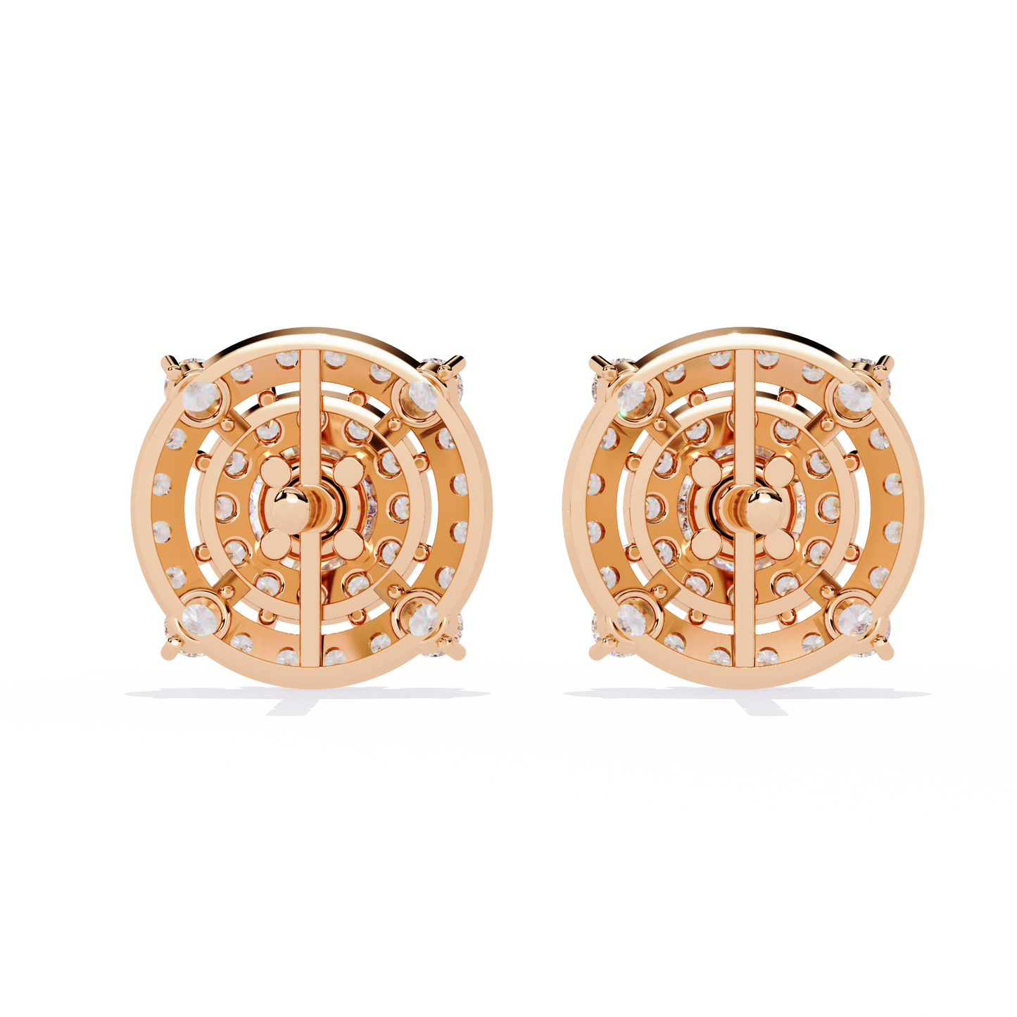 Celestia Double Halo Stud Earrings