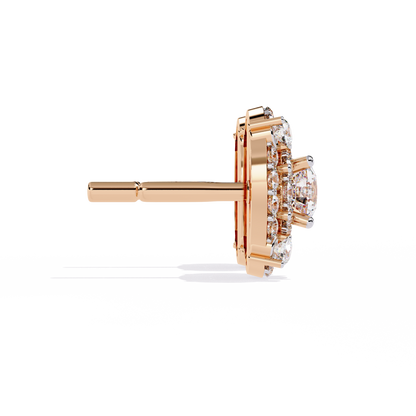 Celestia Double Halo Stud Earrings