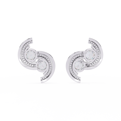 Celestial Swirl Diamond Earrings