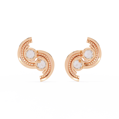 Celestial Swirl Diamond Earrings