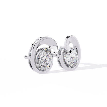 Elara Swirl Diamond Earrings