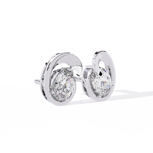 Elara Swirl Diamond Earrings