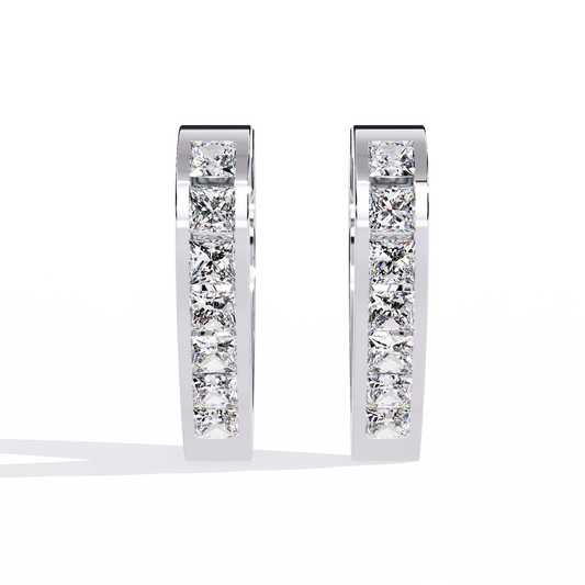 Zeromakin Amora Heart Hoop Earrings