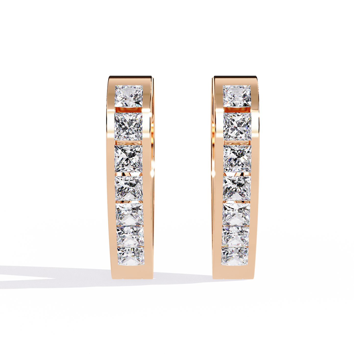 Zeromakin Amora Heart Hoop Earrings