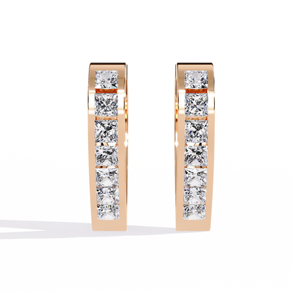 Zeromakin Amora Heart Hoop Earrings