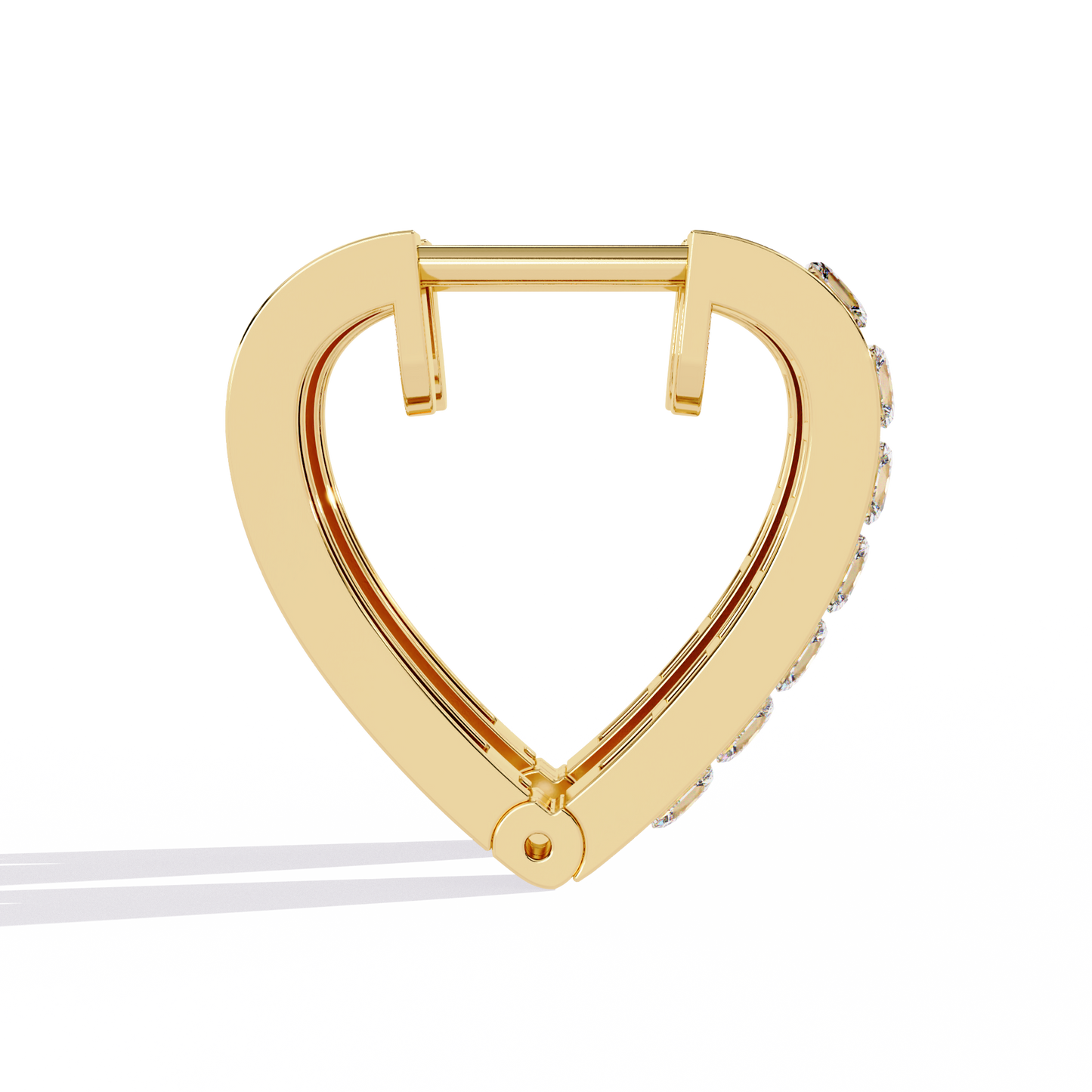 Zeromakin Amora Heart Hoop Earrings