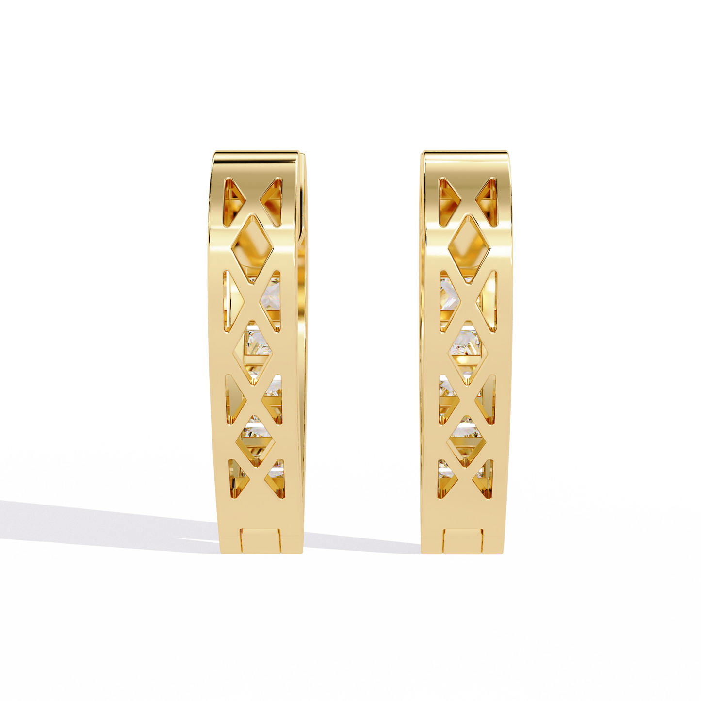 Zeromakin Amora Heart Hoop Earrings