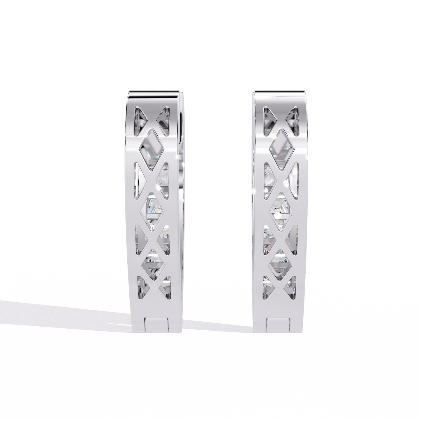 Zeromakin Amora Heart Hoop Earrings