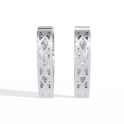 Zeromakin Amora Heart Hoop Earrings