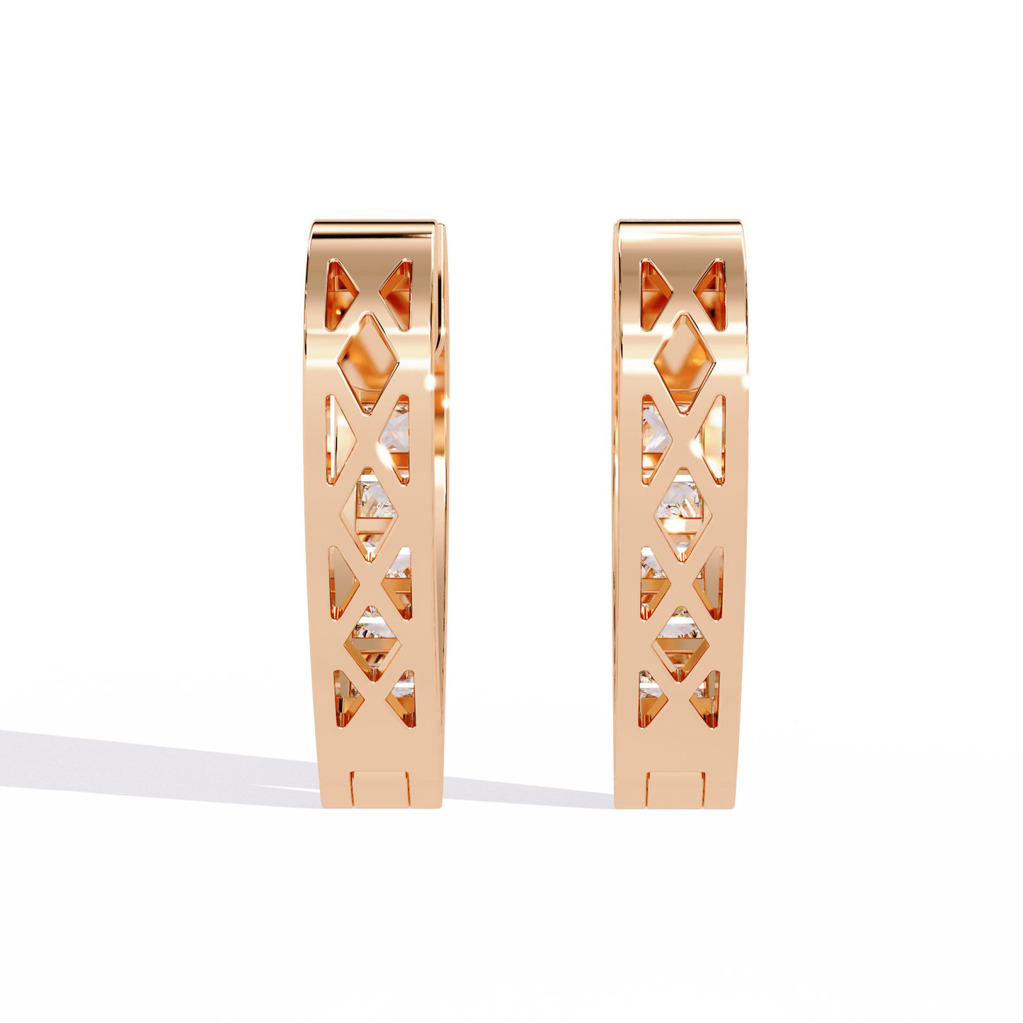 Zeromakin Amora Heart Hoop Earrings