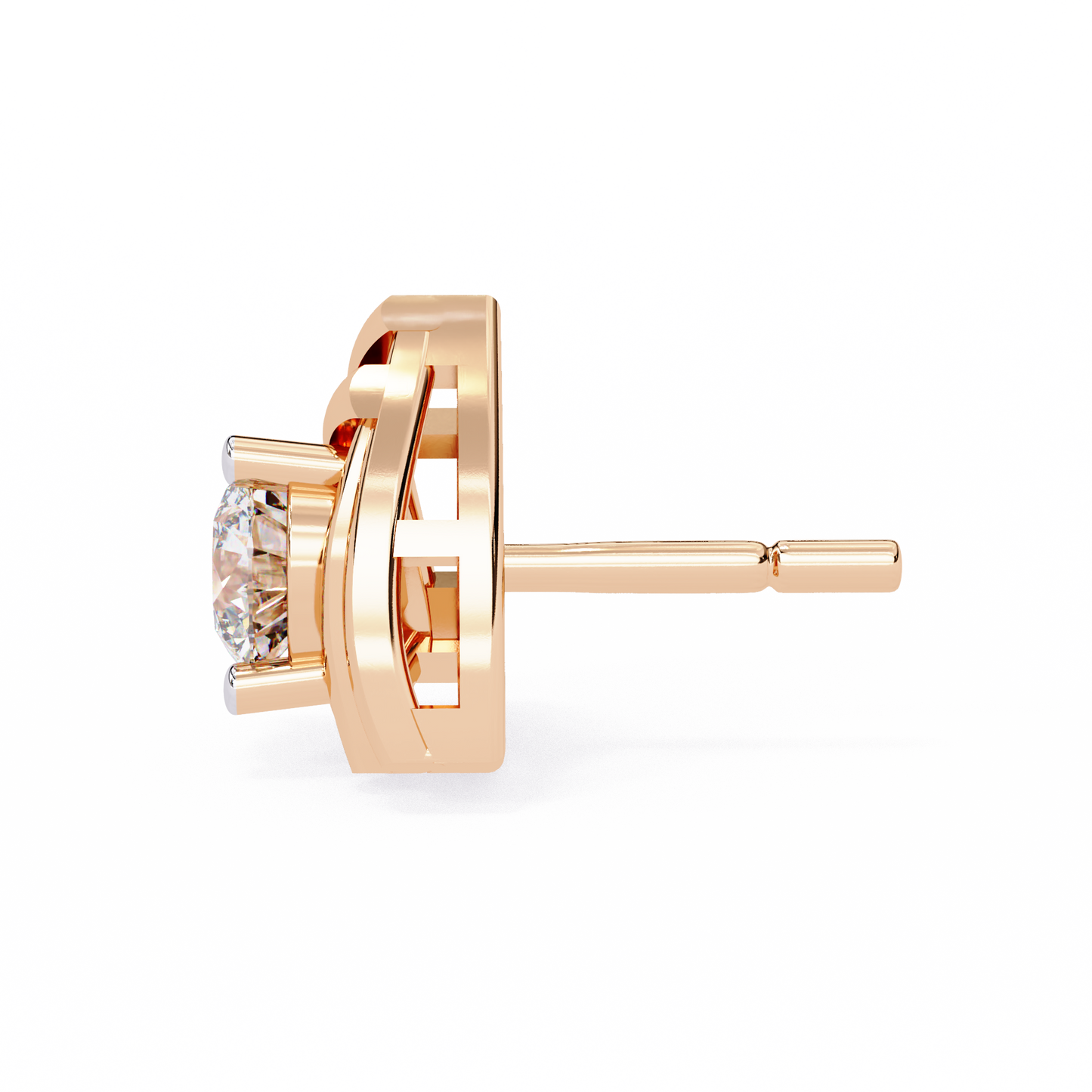 Trinity Radiant Stud Earrings