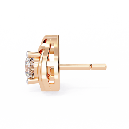Trinity Radiant Stud Earrings