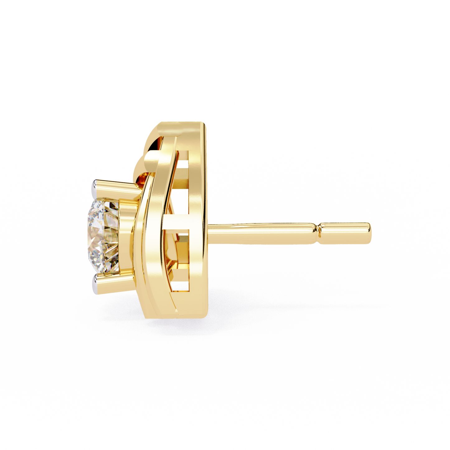 Trinity Radiant Stud Earrings