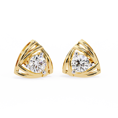 Trinity Radiant Stud Earrings