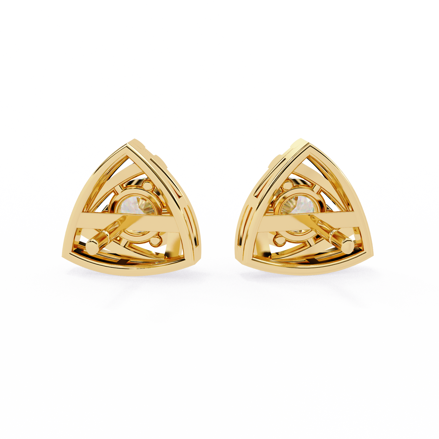 Trinity Radiant Stud Earrings
