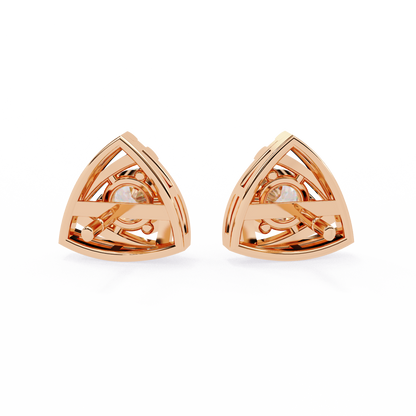 Trinity Radiant Stud Earrings