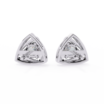Trinity Radiant Stud Earrings