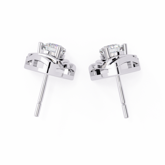 Trinity Radiant Stud Earrings