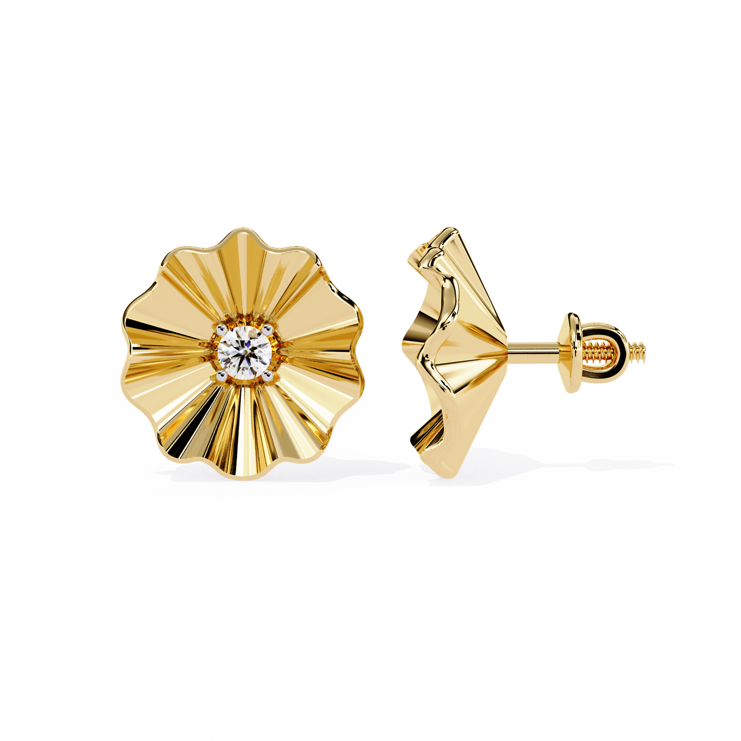 Lunaria Bloom Diamond Earrings
