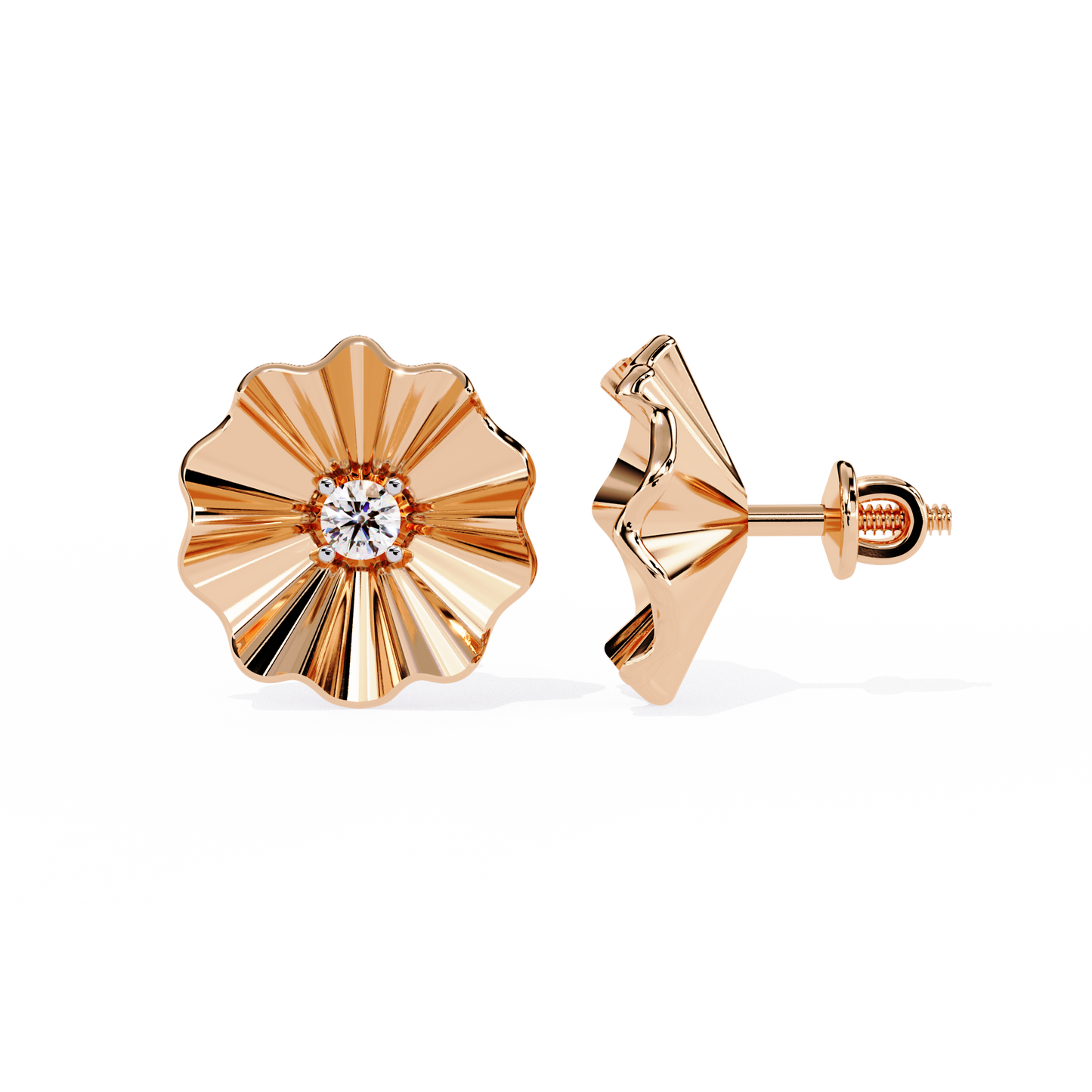 Lunaria Bloom Diamond Earrings