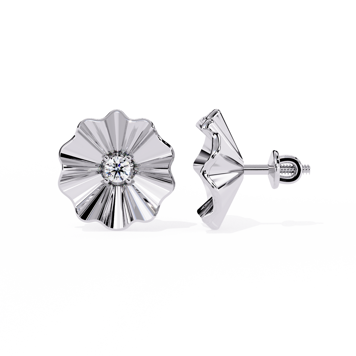 Lunaria Bloom Diamond Earrings