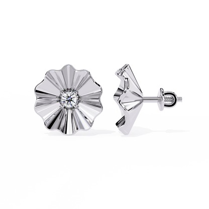 Lunaria Bloom Diamond Earrings