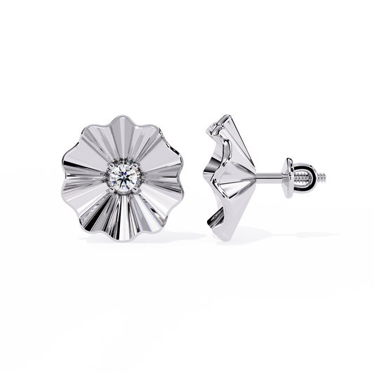 Lunaria Bloom Diamond Earrings