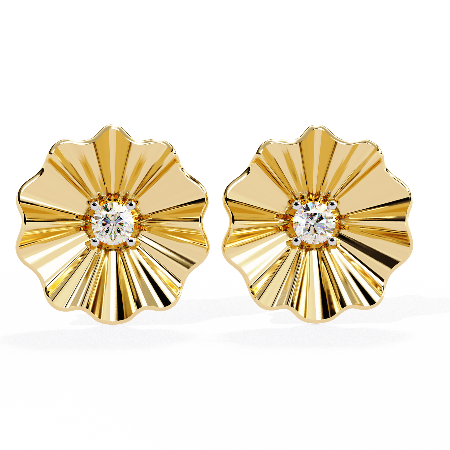 Lunaria Bloom Diamond Earrings