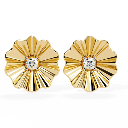 Lunaria Bloom Diamond Earrings