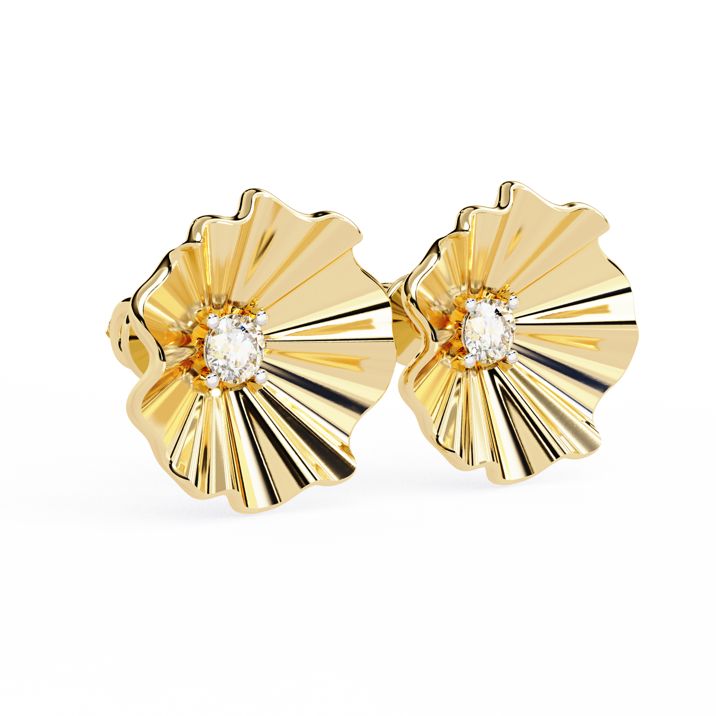 Lunaria Bloom Diamond Earrings