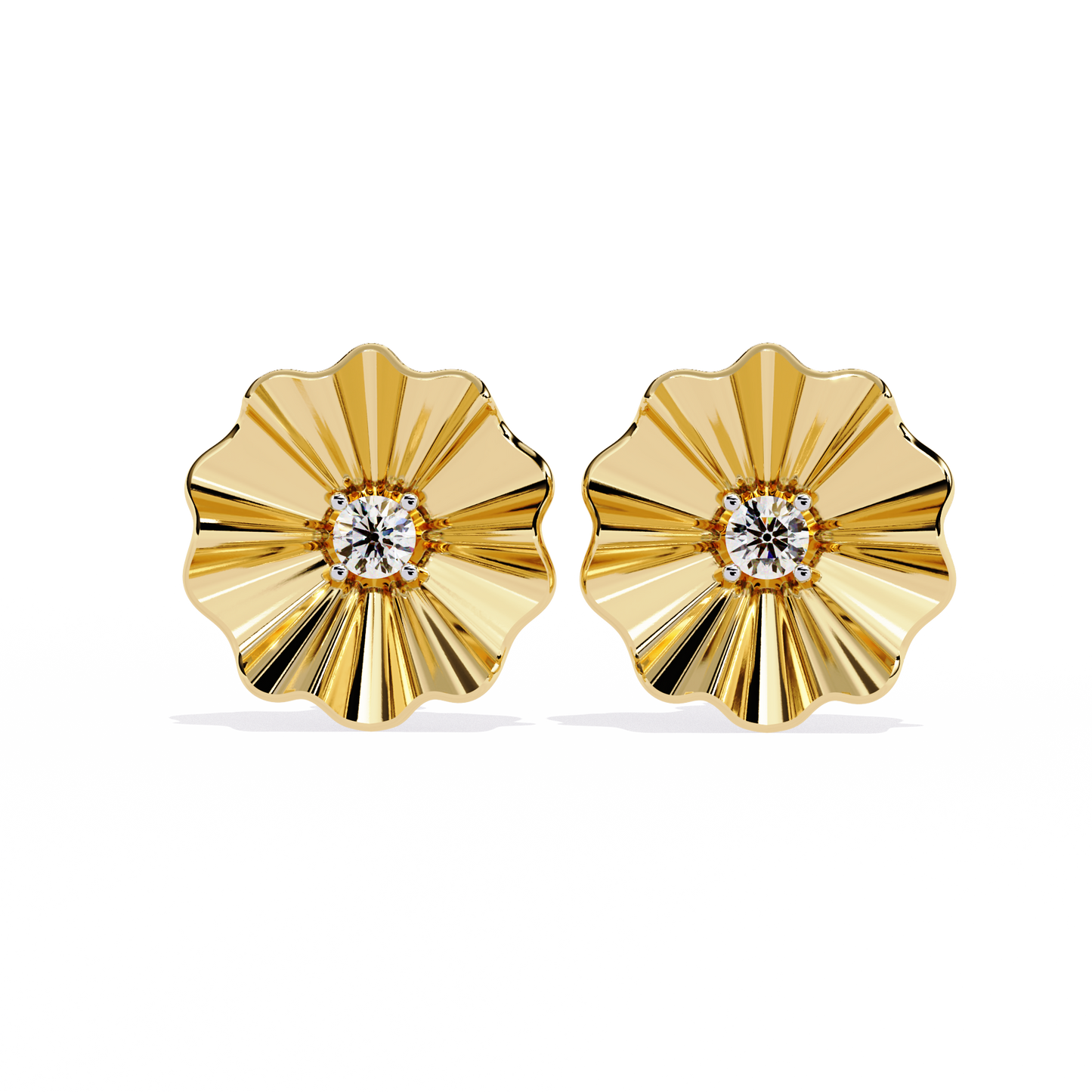 Lunaria Bloom Diamond Earrings