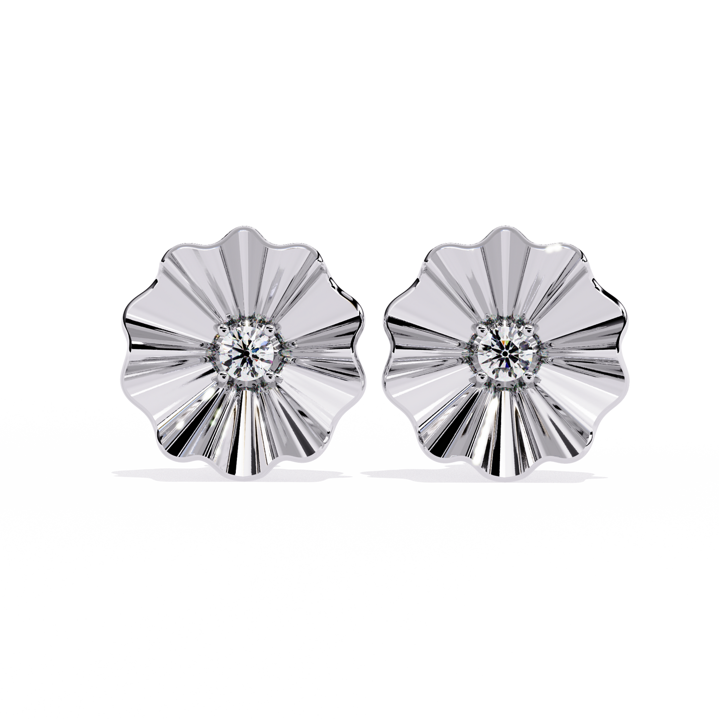 Lunaria Bloom Diamond Earrings