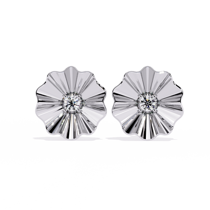 Lunaria Bloom Diamond Earrings
