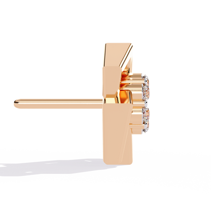 Nova Grid Cluster Stud Earrings