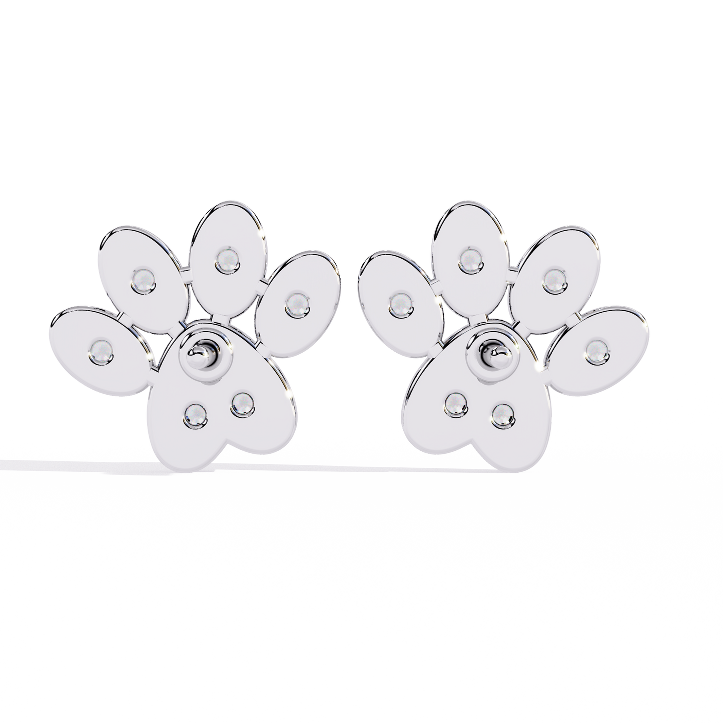 Flora Spark Petal Stud Earrings