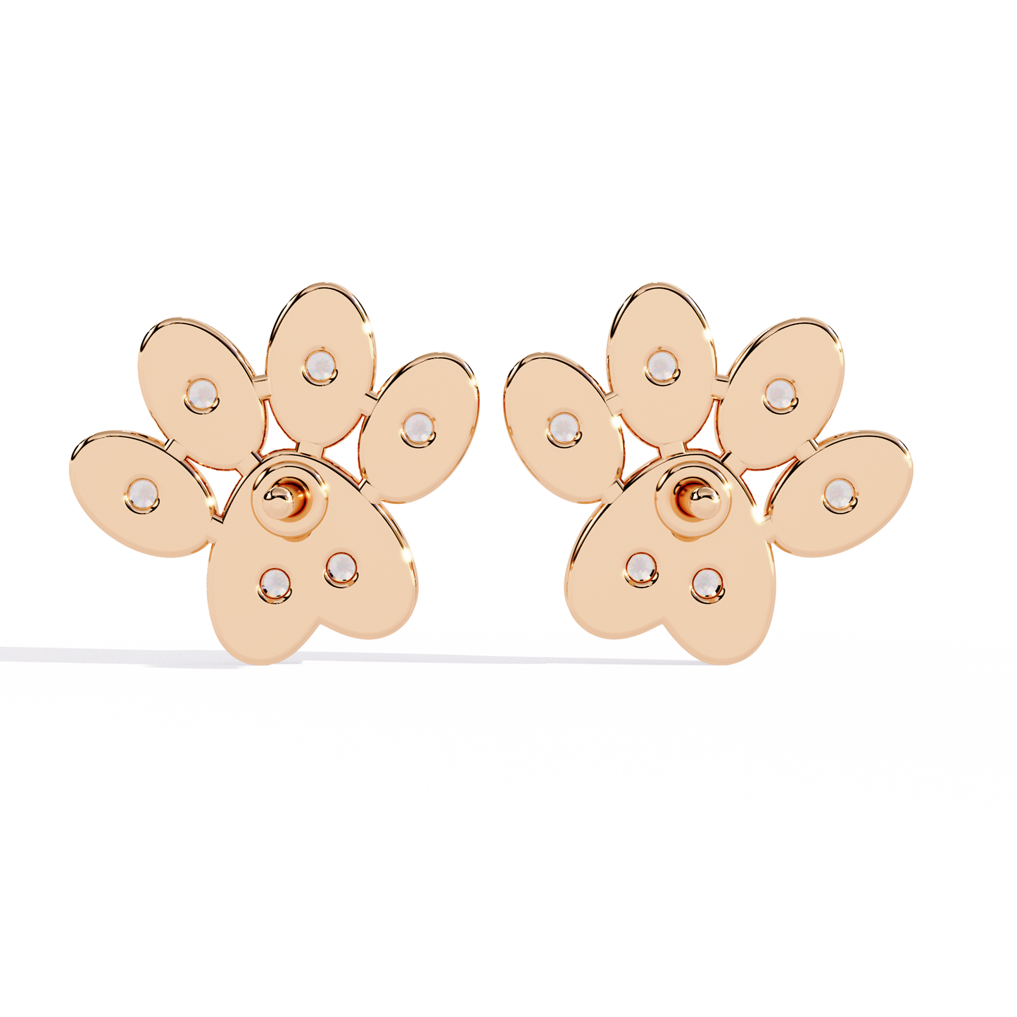 Flora Spark Petal Stud Earrings