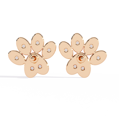 Flora Spark Petal Stud Earrings
